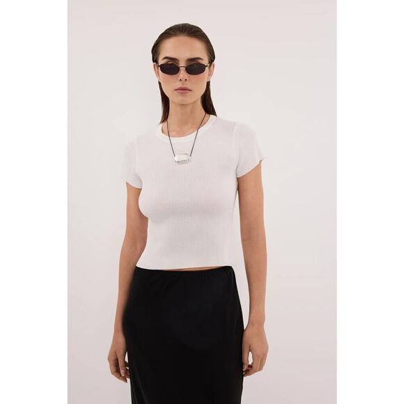 REVOLVE Tops - SOLD DISSH Clo Ribbed Baby Tee Size Medium